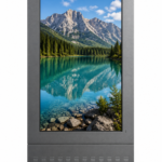 86 Inch Outdoor Double Sided Kiosk(Tiger Metallic Grey Color)