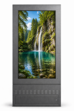 86 Inch Outdoor Double Sided Kiosk(Tiger Metallic Grey Color) - Image 3